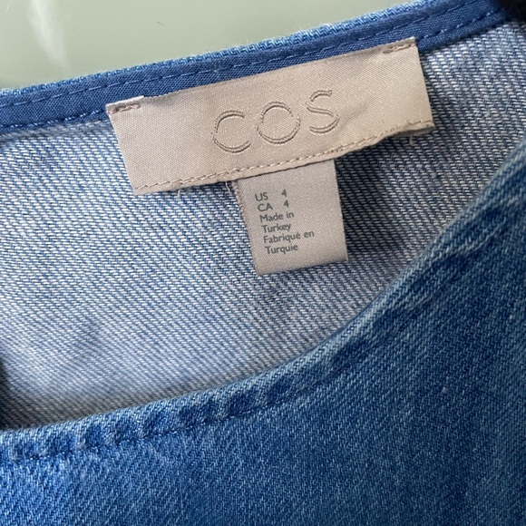 COS Cotton Denim Shift Dress - Picture 4 of 6